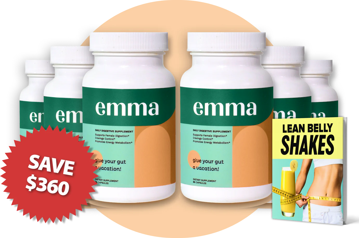 EmmaRelief GUT SUPERHERO – 6 Bottle Pack Best Value