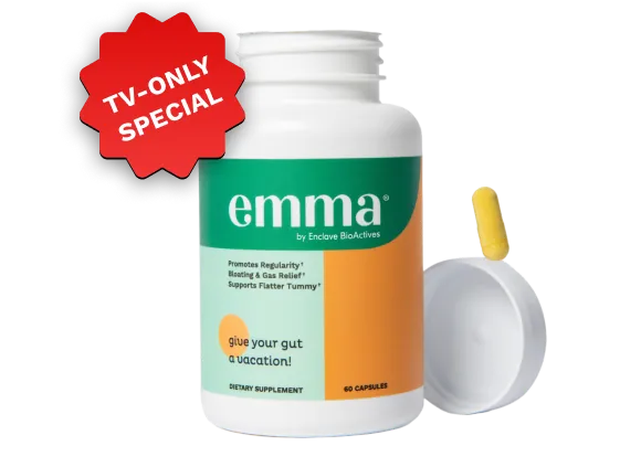 EmmaRelief supplement bottle – official EmmaRelief product